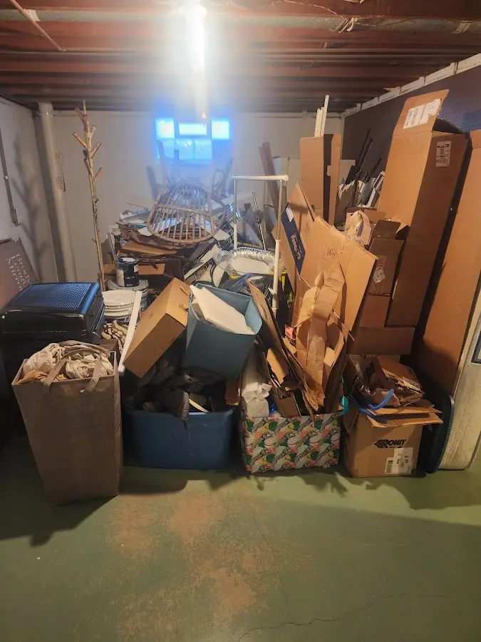 Roll-off dumpster container at job site for Yard Waste Dumpster Rental in Batesburg-Leesville